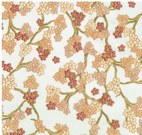 RK Graceful Cranes Cream Blossoms