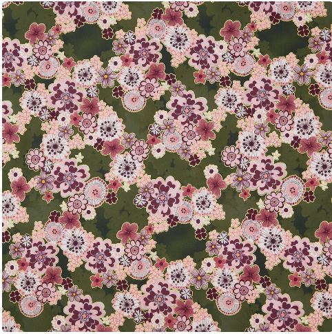 RK Graceful Cranes Moss Floral Array