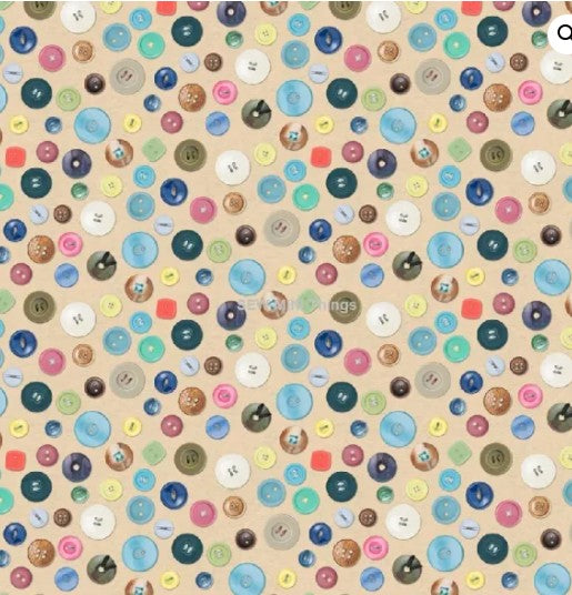 Secret Life Of Squirrels Buttons Cream