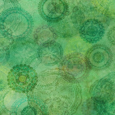 Serene Dream Green With Circles
