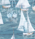Smooth Sailing Lg. Sail Boats Med. Blue Multi
