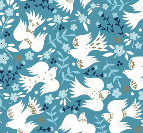 Starlit Hollow Winter Doves