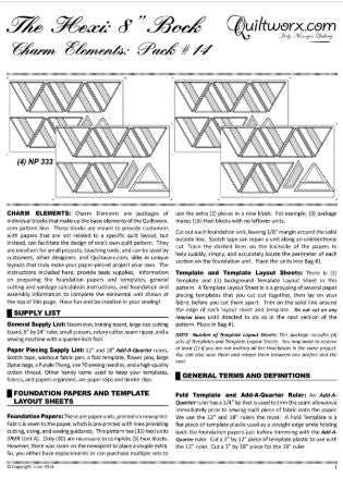 The Hexi 8-Inch Block, Charm Elements Pack # 14