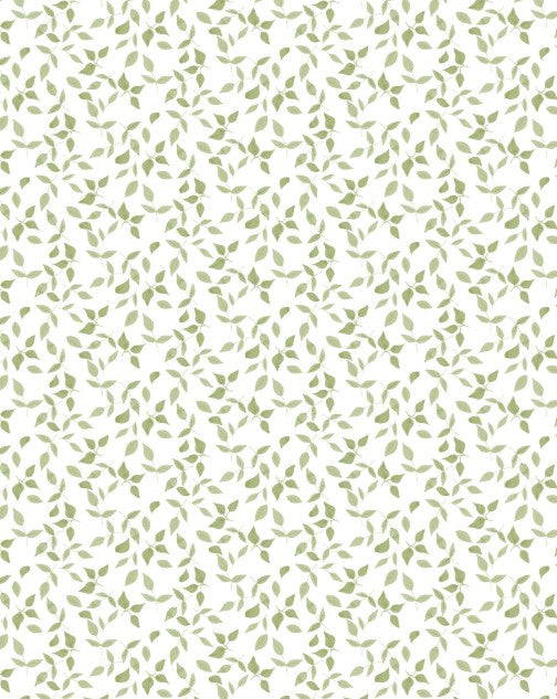 WP Winsome Critters White Green Floral