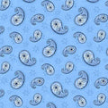 Wilmington Blooming Blue Lt. Blue Paisley