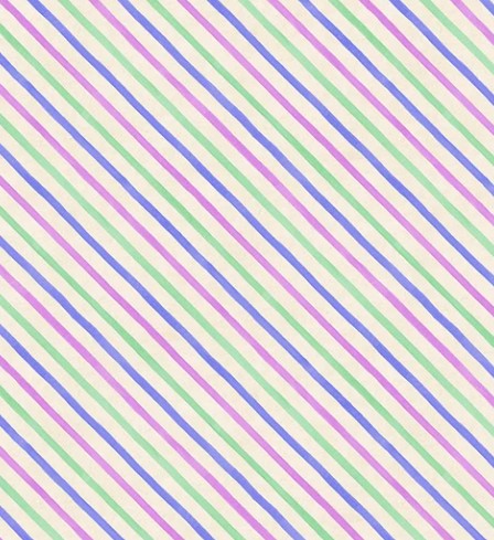 Wilmington Pansy Fields Cream Multi Stripes