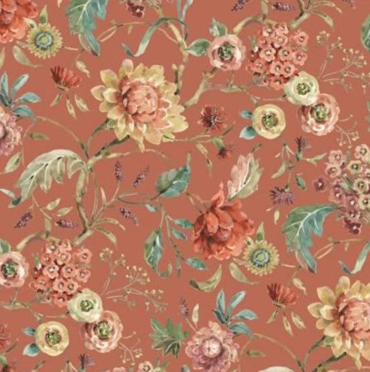 Wilmington Season Study Medium Floral Terracotta