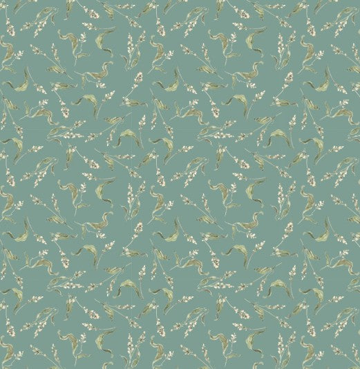 Wilmington Season Study Teal Small Floral