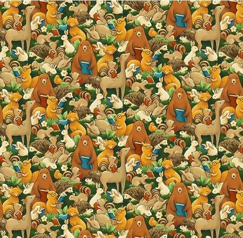 Paintbrush Fabrics Forest Fable Animal Toss