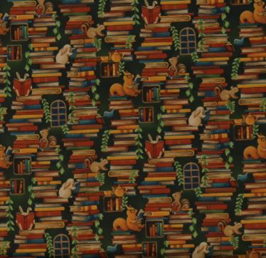 Paintbrush Fabrics Forest Fables Stacked Books