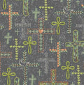 QT Rejoice Cross Toss Gray