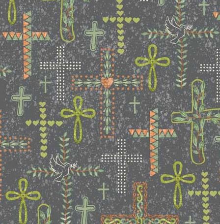 QT Rejoice Cross Toss Gray