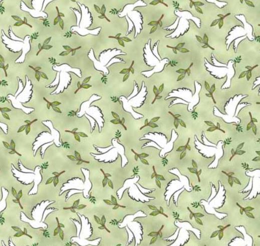 QT Rejoice Green Doves