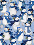 let it Snow Lt Blue Lg. Snowman